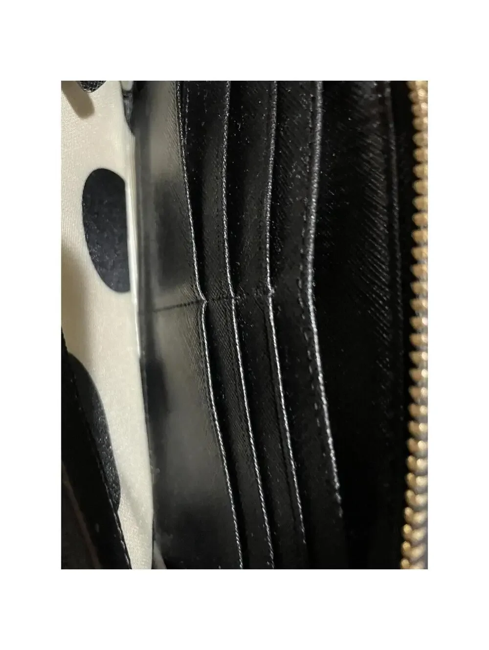 Kate Spade zip around black wallet large leather